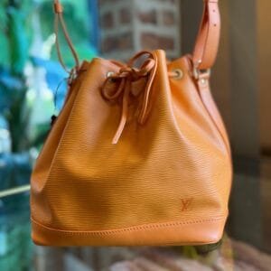 LOUIS VUITTON Petit Noe Mandarin Epi Leather Vintage Bucket Bag | AlmaBagz