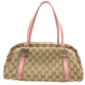 GUCCI Tote Bag 232958 GG canvas beige Shoulder GG Twins Women Used | AlmaBagz