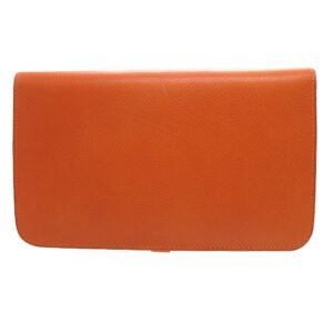 HERMES Long Wallet Purse Togo Orange Dogon GM unisex(Unisex) Used | AlmaBagz