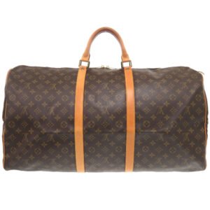 LOUIS VUITTON Boston Duffel bag M41422 Monogram canvas Brown Monogram Keepall 60 mens Used | AlmaBagz