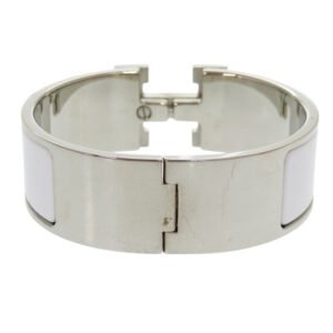 HERMES Bangle metal white Click crack GM | AlmaBagz