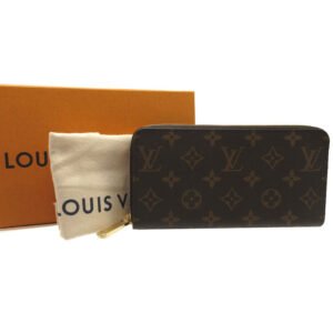 LOUIS VUITTON Long Wallet Purse M42616 Monogram canvas Brown Zip Around Monogram Zippy wallet Women Used | AlmaBagz