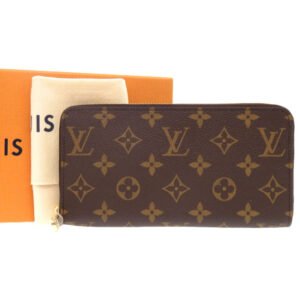 LOUIS VUITTON Long Wallet Purse M42616 Monogram canvas Brown Monogram Zippy wallet | AlmaBagz