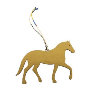 HERMES key ring Epsom , Taurillon Clemence green Petit Ash Cheval GM Horse Charm | AlmaBagz