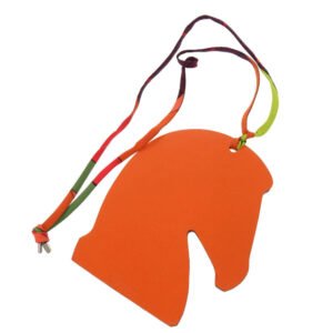 HERMES key ring Epsom Orange Petit Ash Horse Samarkand | AlmaBagz