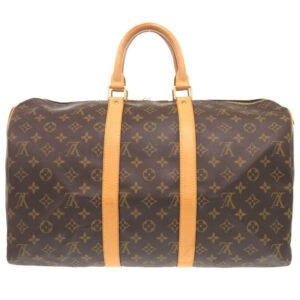 LOUIS VUITTON Boston Duffel bag M41428 Monogram canvas Brown Monogram Keepall 45 mens Used | AlmaBagz