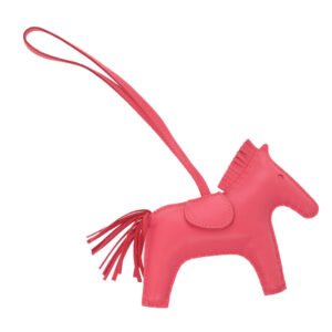 HERMES key ring Anyo Miro Rose azare Rodeo MM charm | AlmaBagz