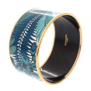 HERMES Bangle metal green Seven-packed baked goods Emile TGM Women Used | AlmaBagz