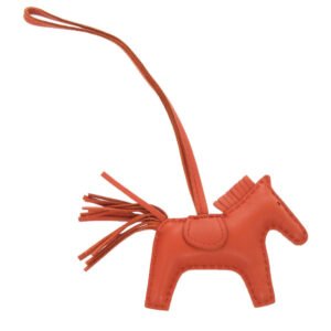 HERMES key ring Anjou Miro, Anjou Miro Carnelian Rodeo PM | AlmaBagz