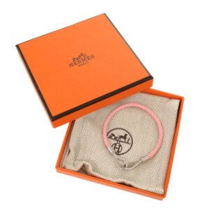 HERMES bracelet leather Rose Confetti Jumbo bracelet | AlmaBagz
