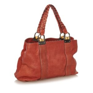 Gucci Bamboo Bar Tote Bag Red | AlmaBagz
