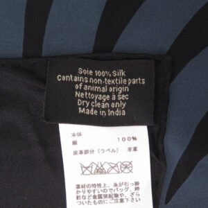 HERMES scarf silk black Carre90 | AlmaBagz