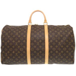 LOUIS VUITTON Boston Duffel bag M41424 Monogram canvas Brown Monogram Keepall 55 mens Used | AlmaBagz