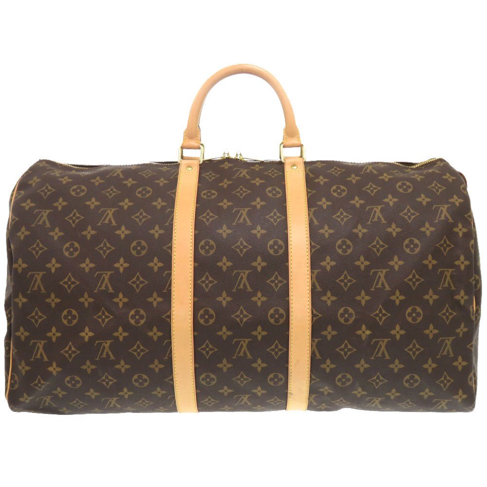 LOUIS VUITTON Boston Duffel bag M41424 Monogram canvas Brown Monogram Keepall 55 mens Used | AlmaBagz