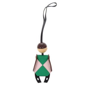 HERMES key ring Vauvarenia black Jockey bag charm | AlmaBagz