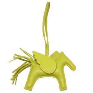 HERMES key ring Anemiro lime Rodeo Pegasus PM | AlmaBagz