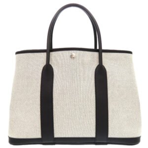 HERMES Tote Bag Toile H, Negonda gray Garden party 36 | AlmaBagz