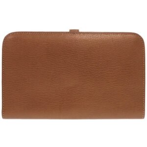 HERMES Long Wallet Purse Shave bronze Dogon GM Midosuji Limited Women Used | AlmaBagz