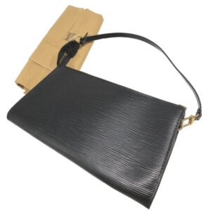 LOUIS VUITTON Pouch M52942 Epi Leather Noir Epi Pochette Accessoires | AlmaBagz