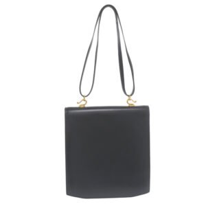 HERMES Shoulder Bag Box scarf Navy Camargue | AlmaBagz