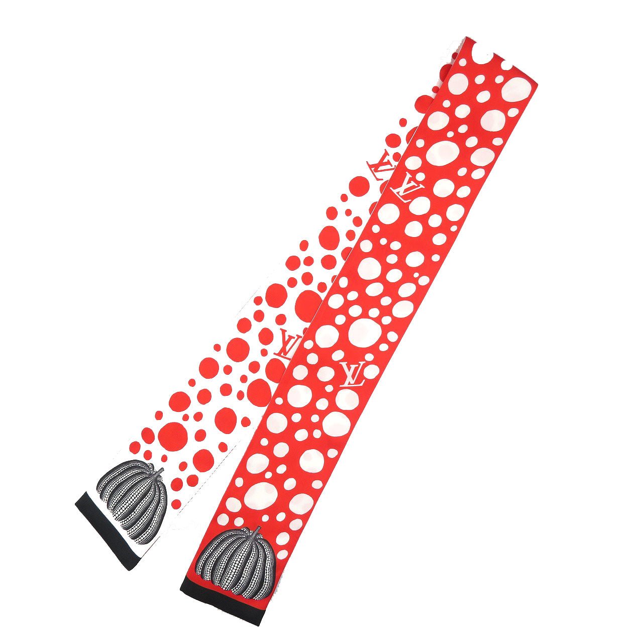 LOUIS VUITTON scarf silk Red LVxYK Bando Infinity Dot | AlmaBagz - Image 4