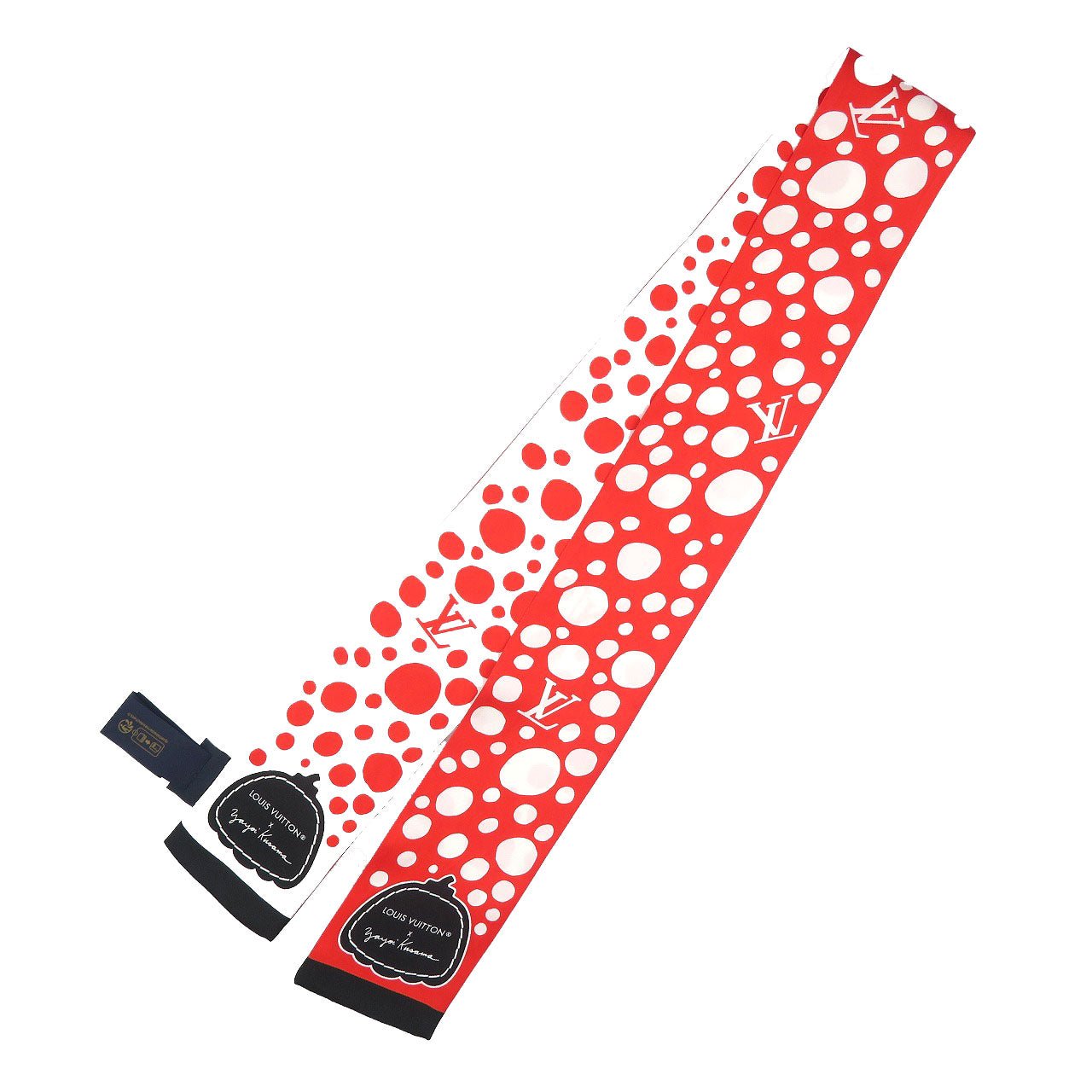 LOUIS VUITTON scarf silk Red LVxYK Bando Infinity Dot | AlmaBagz