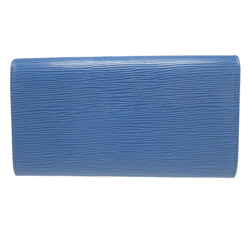 LOUIS VUITTON Long Wallet Purse M63575 Epi Leather Toledo Blue Two fold Epi Pochette Porto Monnet Credit Women(Unisex) Used | AlmaBagz
