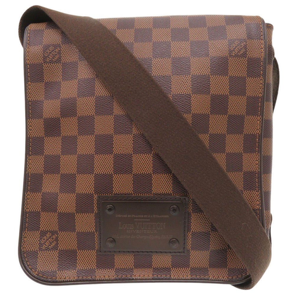 LOUIS VUITTON Shoulder Bag N51210 Damier canvas Ebene Damier Brooklyn PM mens(Unisex) Used | AlmaBagz - Image 10