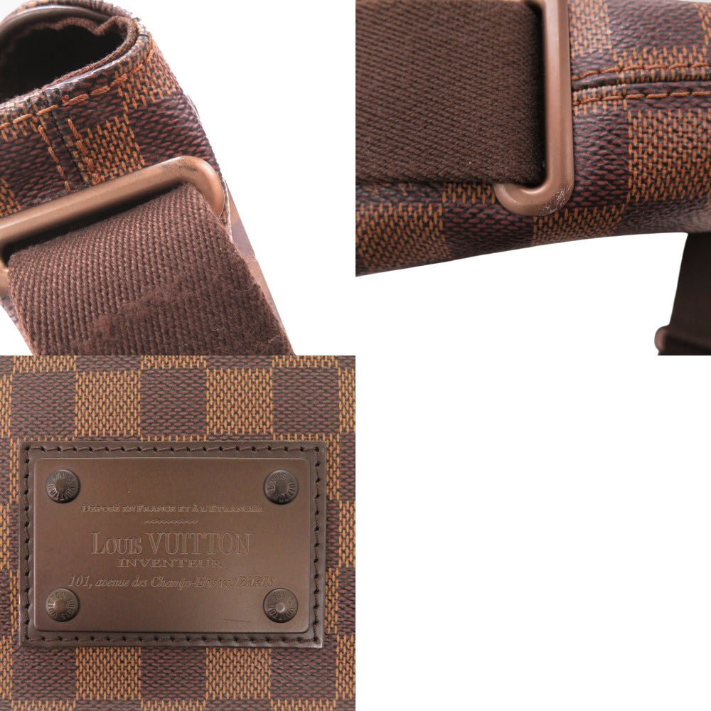 LOUIS VUITTON Shoulder Bag N51210 Damier canvas Ebene Damier Brooklyn PM mens(Unisex) Used | AlmaBagz - Image 9