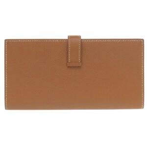 HERMES Long Wallet Purse Epsom gold Beansufla | AlmaBagz