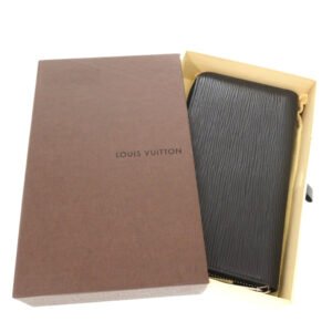 LOUIS VUITTON Long Wallet Purse M68755 Epi Leather Noir Epi Zippy wallet | AlmaBagz