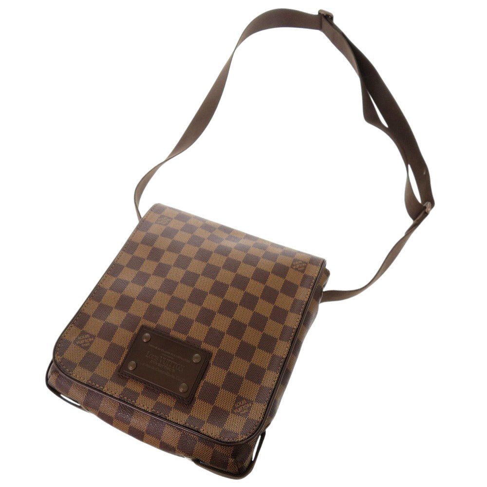 LOUIS VUITTON Shoulder Bag N51210 Damier canvas Ebene Damier Brooklyn PM Women Used | AlmaBagz - Image 4
