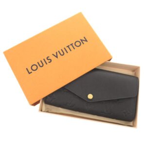 LOUIS VUITTON Long Wallet Purse M61182 Monogram Ann Platt black Monogram Ann Platt Portefeuille Sarah | AlmaBagz