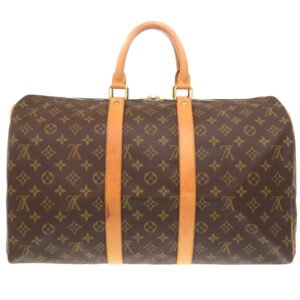LOUIS VUITTON Boston Duffel bag M41428 Monogram canvas Brown Monogram Keepall 45 mens Used | AlmaBagz