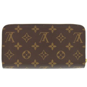 LOUIS VUITTON Long Wallet Purse M41895 Monogram canvas Fuchsia Monogram Zippy wallet | AlmaBagz