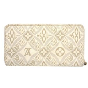 LOUIS VUITTON Long Wallet Purse M81172 Monogram canvas white monogram jacquard Zippy Wallet SINCE1854 | AlmaBagz