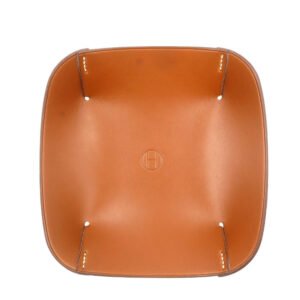 HERMES Other accessories H311987M leather Brown Tray Accessory Case Pre-H | AlmaBagz