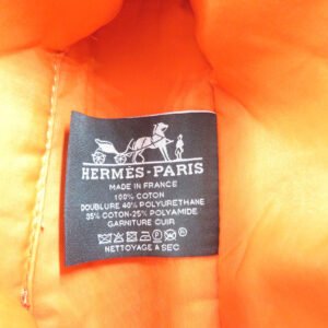 HERMES Pouch Cotton, Leather Orange Boride pouch mini mini | AlmaBagz