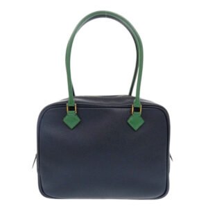 HERMES Handbag Courchevel Blue indigo Mini plum Women Used | AlmaBagz