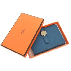 HERMES Card Case Taurillon Clemence Bruise meal Dogon | AlmaBagz