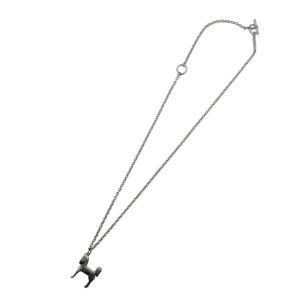 HERMES Necklace metal Silver Panache | AlmaBagz