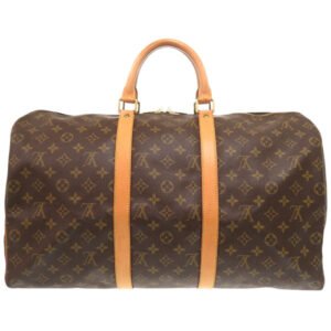LOUIS VUITTON Boston Duffel bag M41426 Monogram canvas Brown Monogram Keepall 50 | AlmaBagz