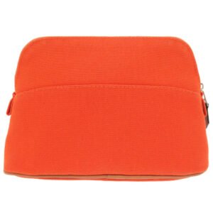 HERMES Pouch canvas Orange Bolide Pouch 20 PM Women Used | AlmaBagz