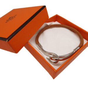 HERMES bracelet Leather, Metal Brown Jumbo bless | AlmaBagz