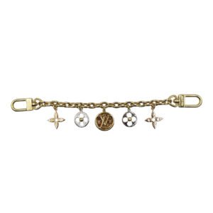 LOUIS VUITTON key ring M01001 Gold Plated gold Bijou Sac Chain Nanogram | AlmaBagz