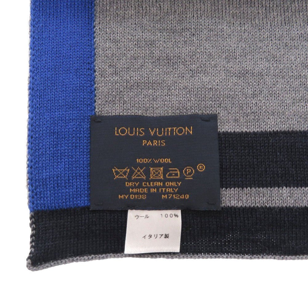 LOUIS VUITTON Scarf M71240 wool Navy Echarpe LV Horizon | AlmaBagz - Image 3