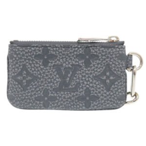 LOUIS VUITTON Coin case M81602 leather Grigranite Taurillon Clemence Climbing Pochette Cre | AlmaBagz