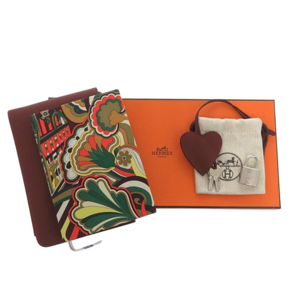 HERMES Notebook Vaux Swift Rouge ash Carne Secret | AlmaBagz