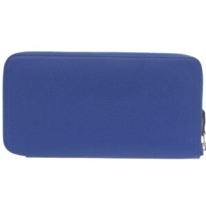 HERMES Long Wallet Purse Epsom Blue france Azap Silk In Long | AlmaBagz