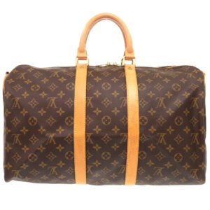 LOUIS VUITTON Boston Duffel bag M41418 Monogram canvas Brown Monogram Keepall bandouliere45 mens Used | AlmaBagz
